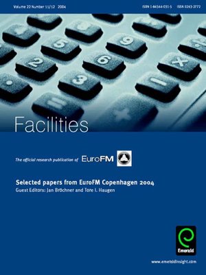 cover image of Facilities, Volume 22, Issue 11 & 12
